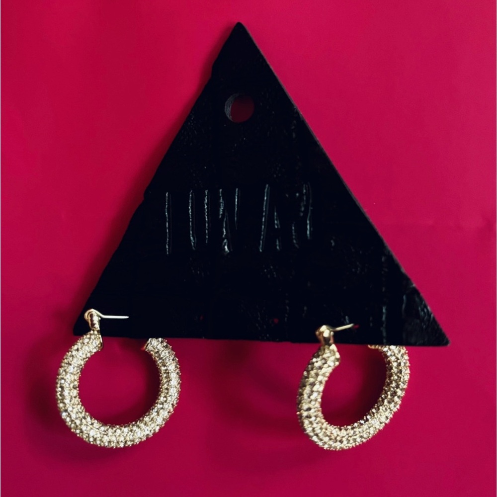 Luv Aj Gold Baby Amalfi Hoop Earrings